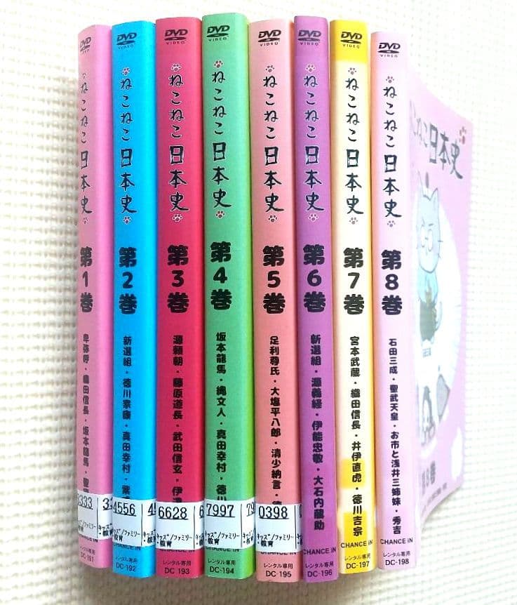 ねこねこ日本史 全16巻＋映画 全17巻 レンタル落ちDVD