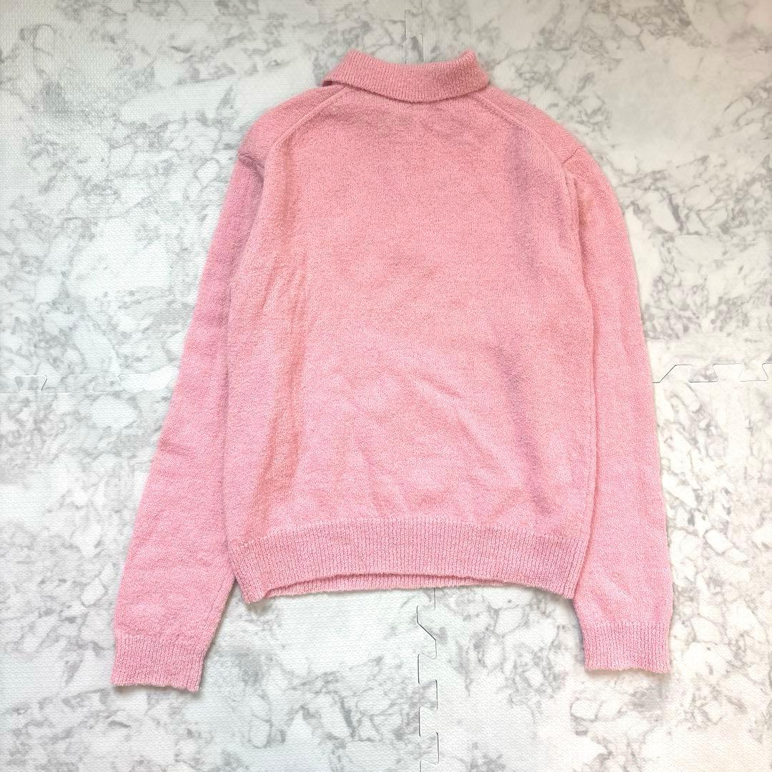 6 ROKU COLLAR KNIT ポロニット　ユナイテッドアローズ　ピンク