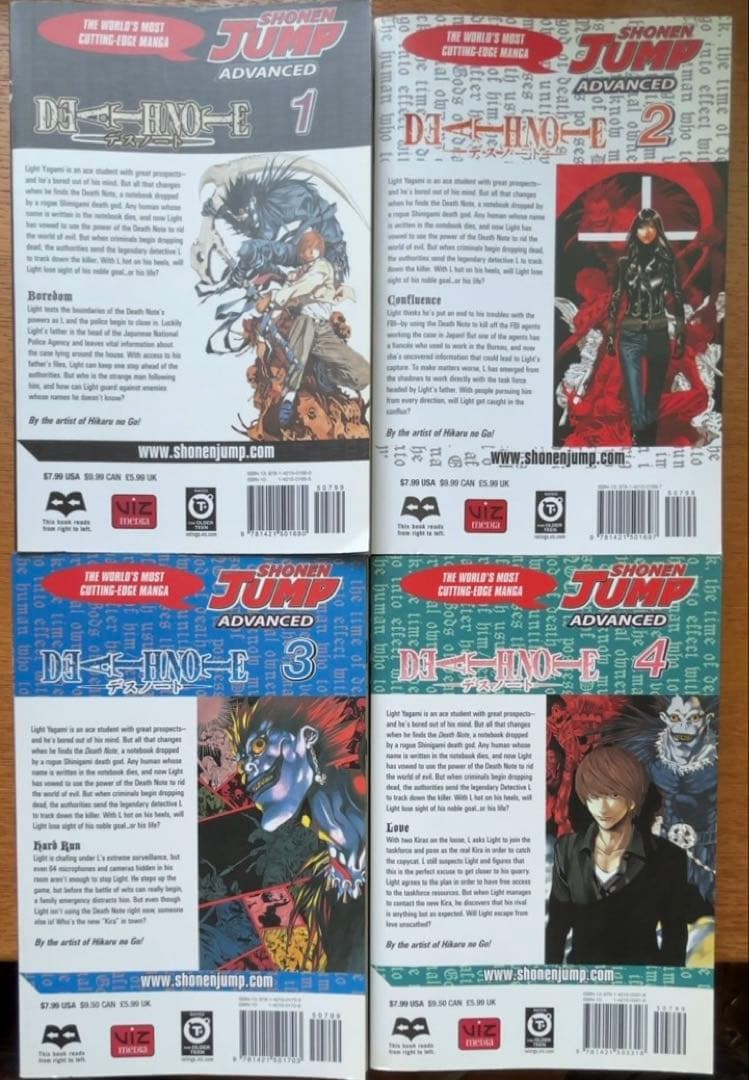 その他 DEATH NOTE 1st-4th published in English