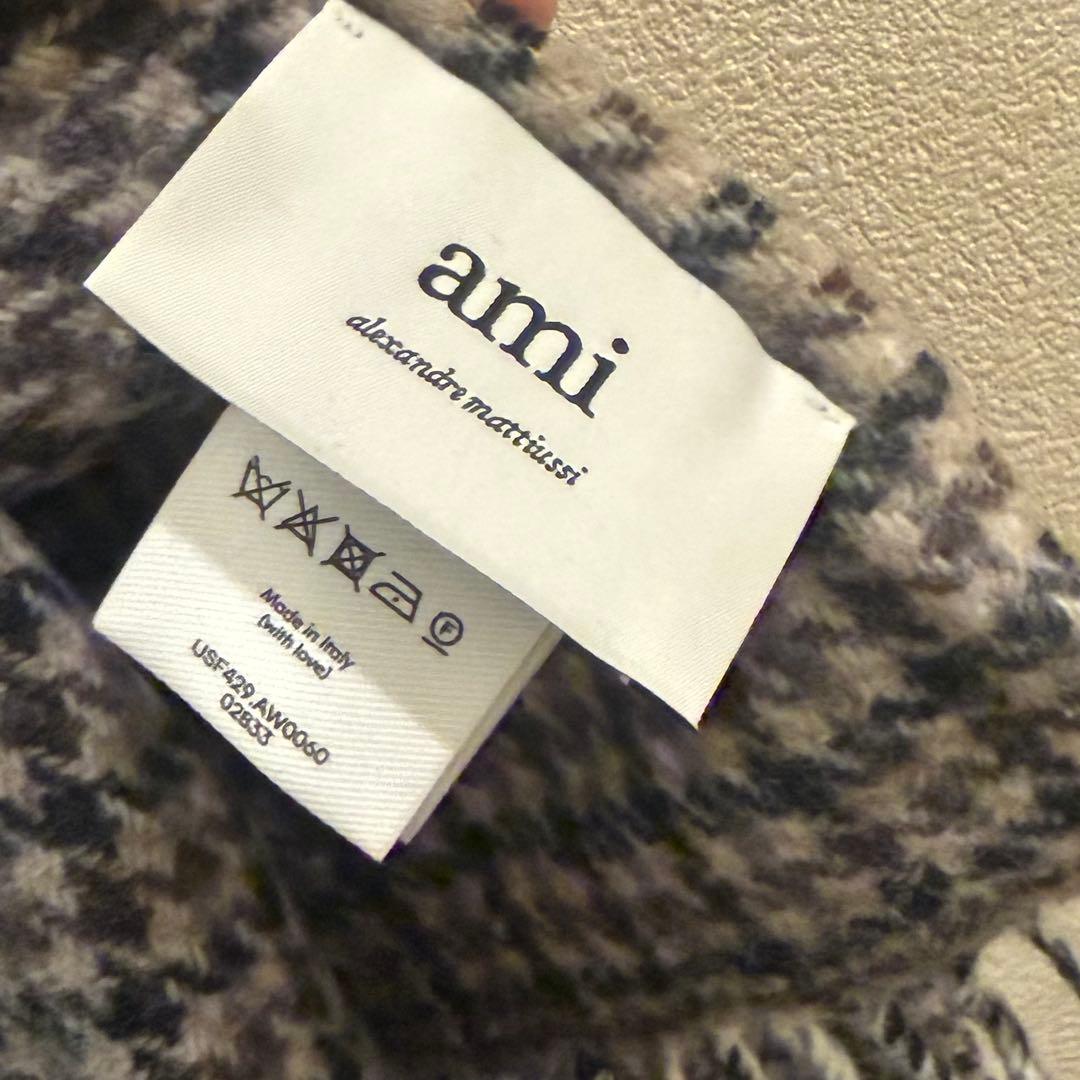 AMI PARIS アミパリス　チェック柄 マフラー