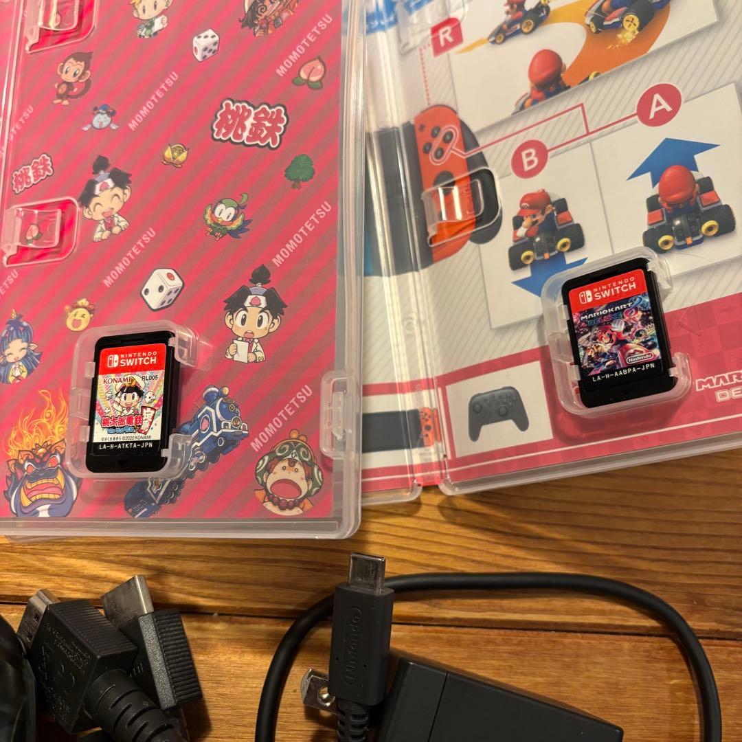 任天堂 スイッチ Switch 本体 ソフト 桃鉄 マリオカート セット 動作品