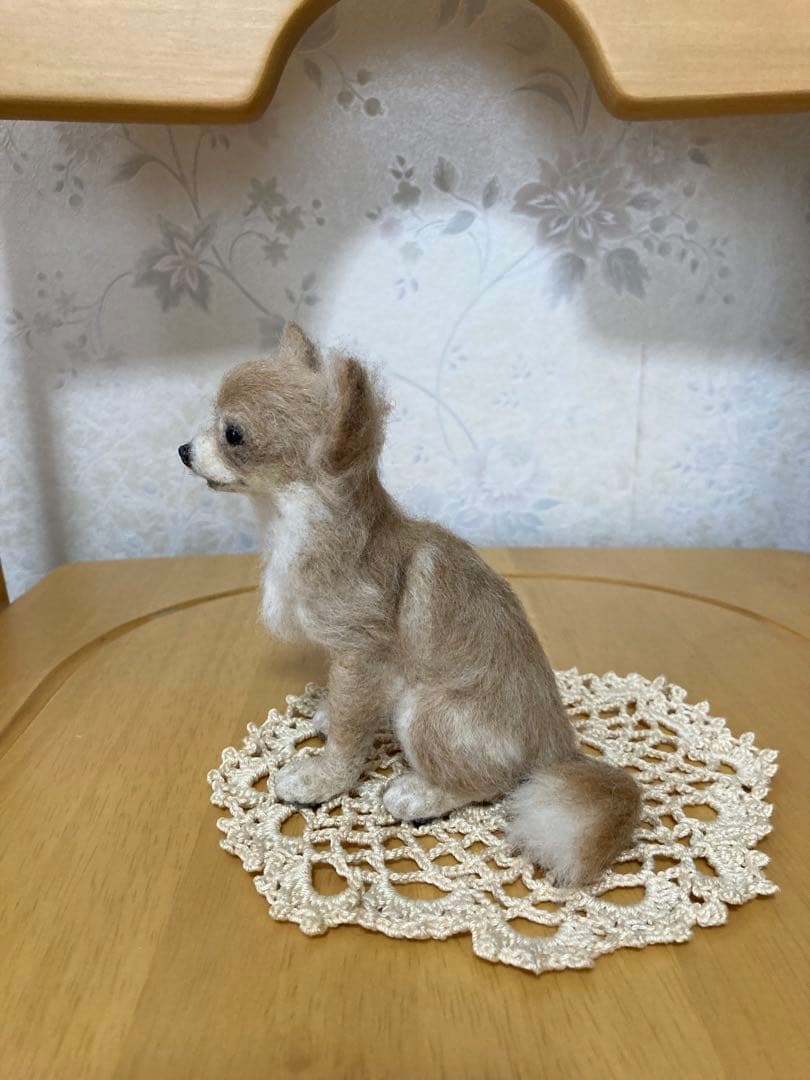 羊毛フェルト　ハンドメイド　チワワ