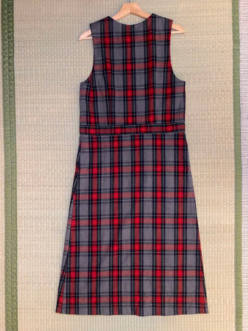COMME des GARÇONS チェック柄ノースリーブワンピース