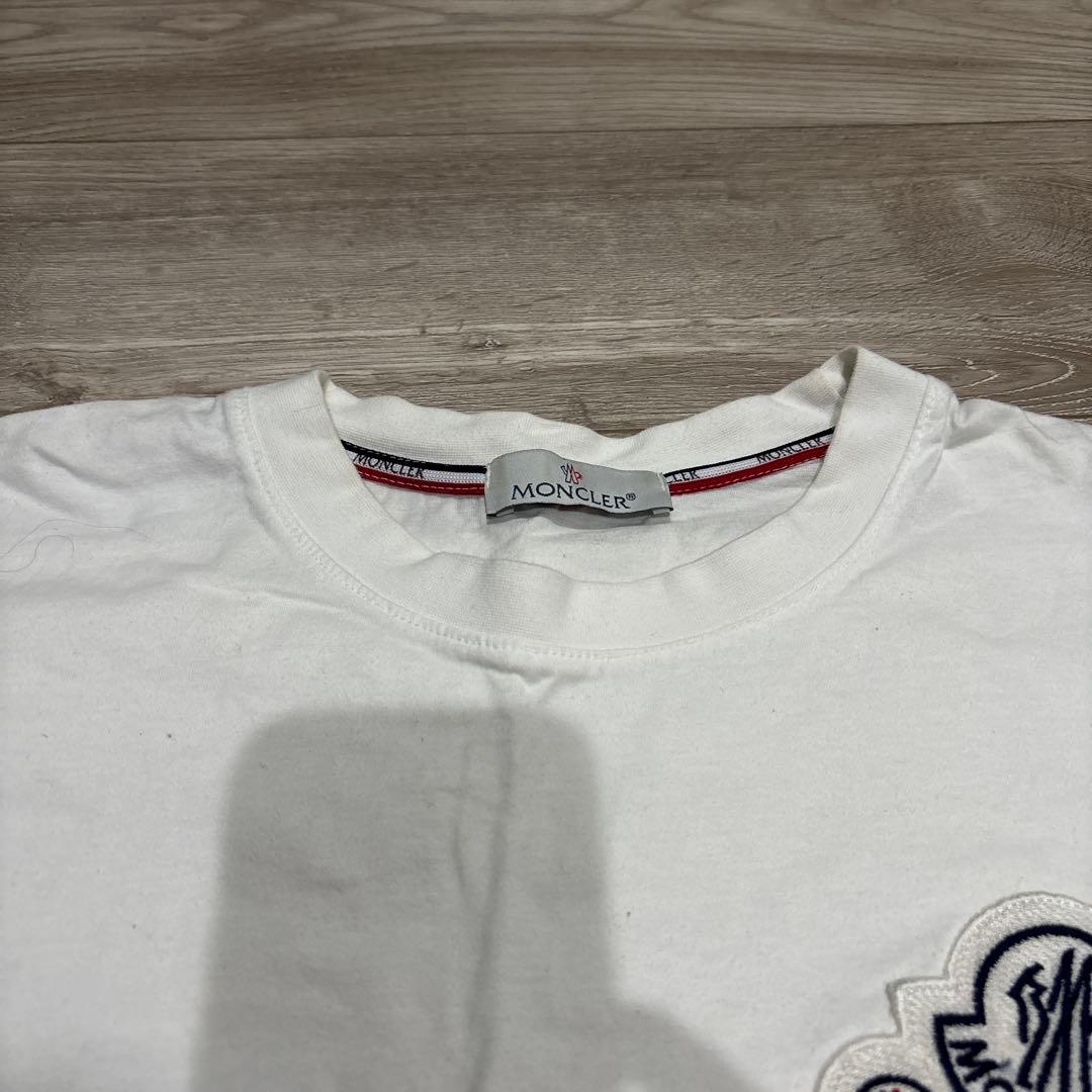 MONCLER ホワイト 半袖Tシャツ