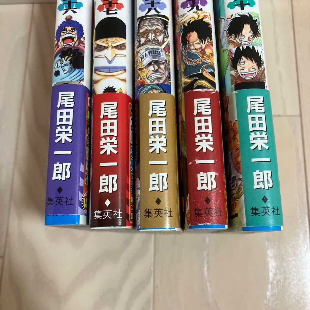 ワンピース 頂上戦争編 56 57 58 59 60巻 初版 帯あり 5冊セット