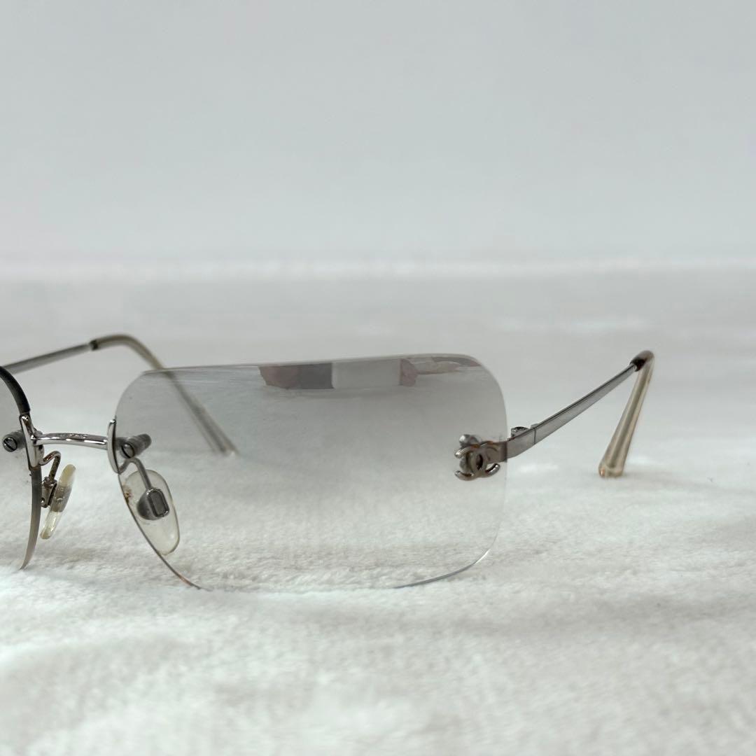 CHANEL 4017 C.124/61 リムレス　サングラス　ココマーク