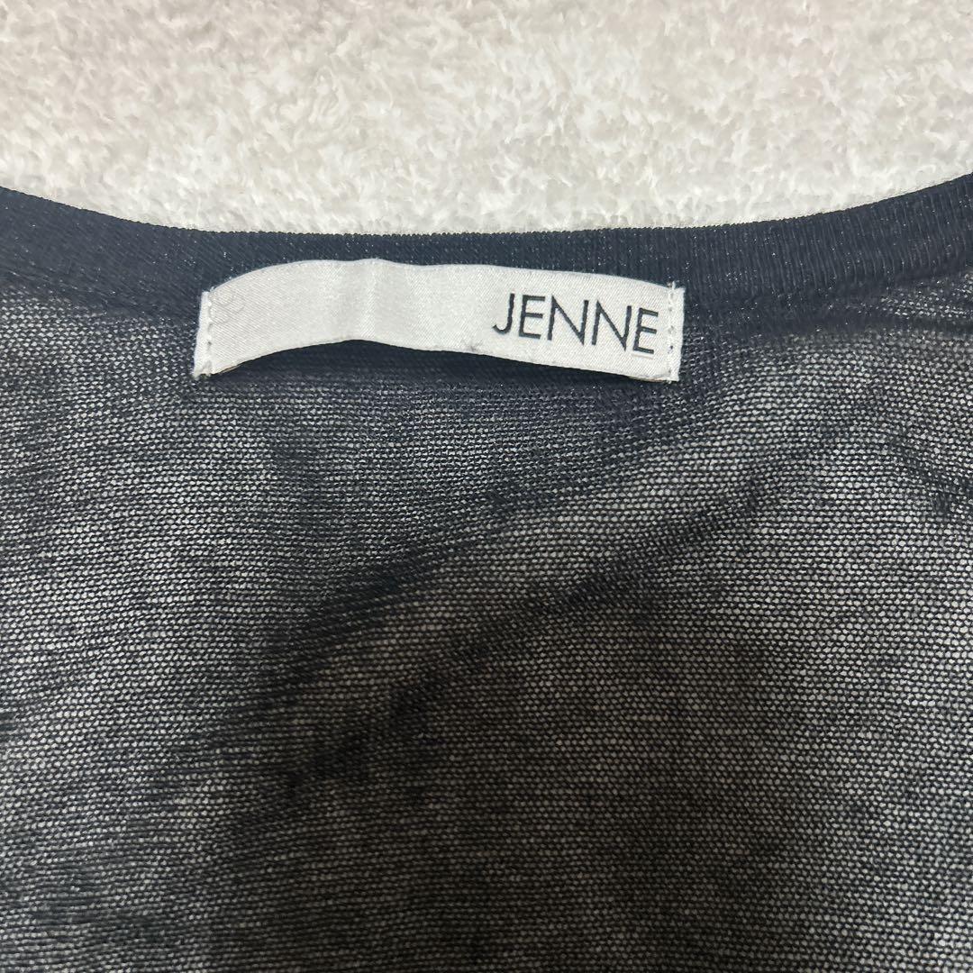 JENNE ジェンヌ シアーボレロカーディガン ブラック 黒 カーディガン