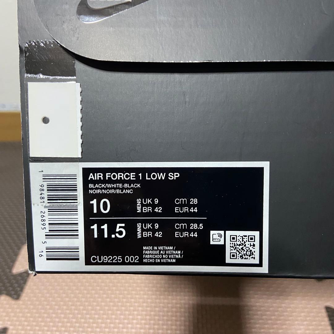 靴 Supreme Nike Air Force 1 Low Black/White