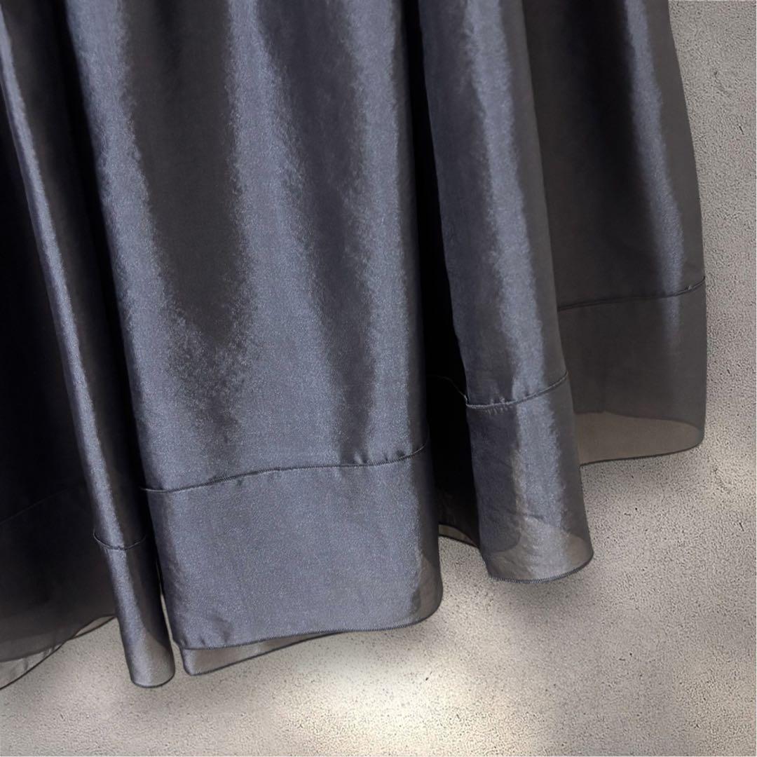 【極美品】✨BLAMINK ブラミンク　シルクギャザーロングスカート　24SS