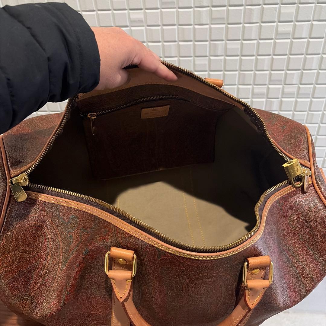 ETRO エトロ ペイズリー 大型 ボストンバッグ 旅行用バッグ 男女兼用