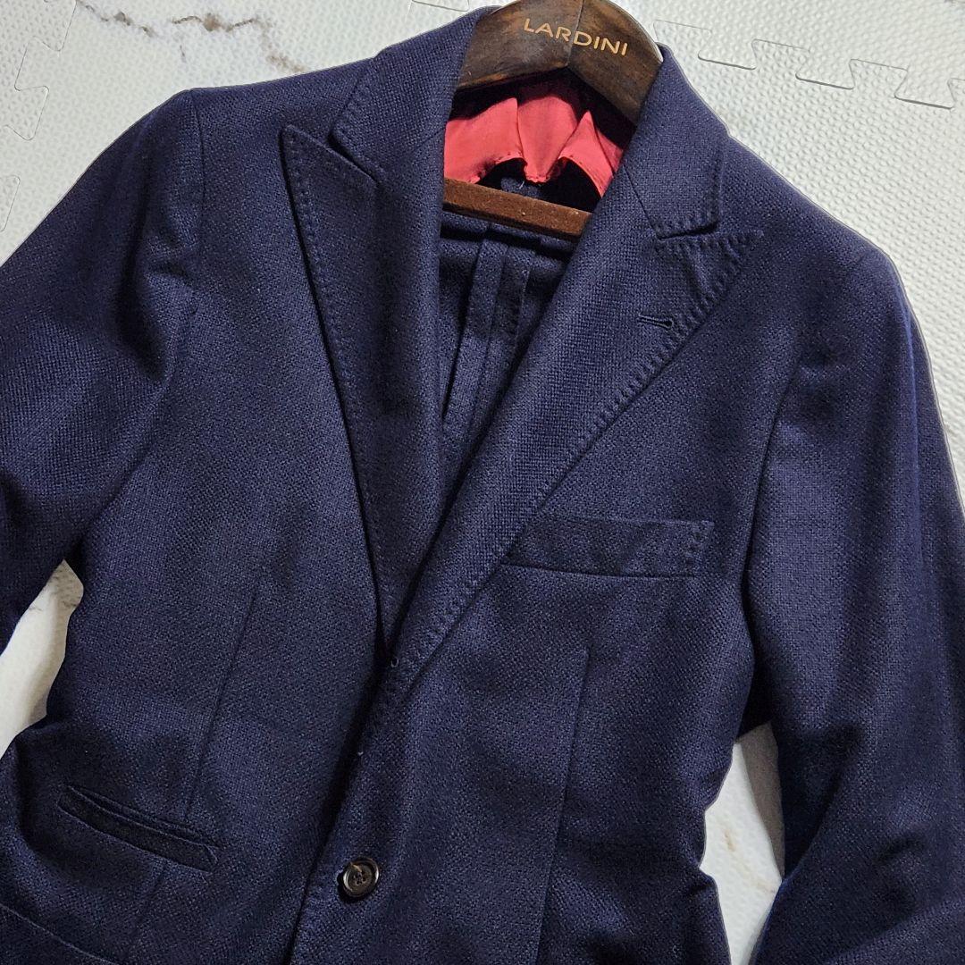 入手困難✨ブルネロクチネリ 最高級 カシミヤ シルク ジャケット ネイビー