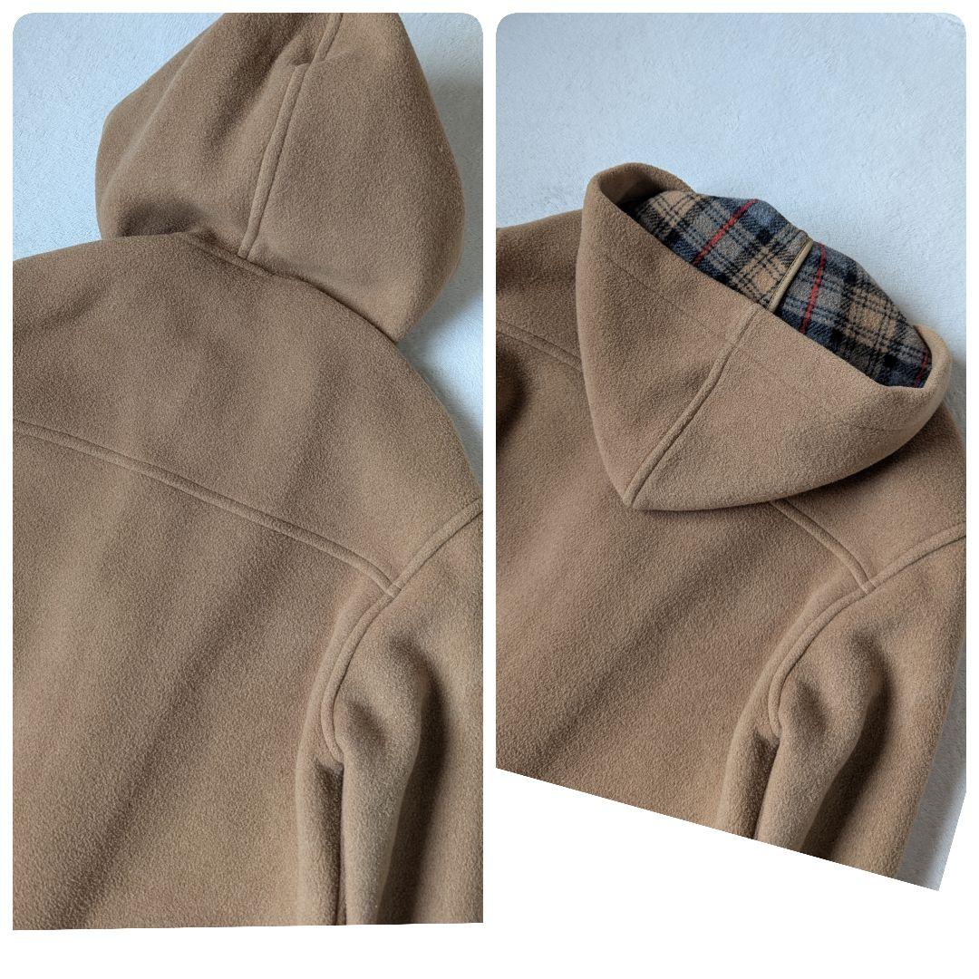 【人気モデル】 バーバリー ダッフルコート ブラウン系 ノバチェック柄 XS
