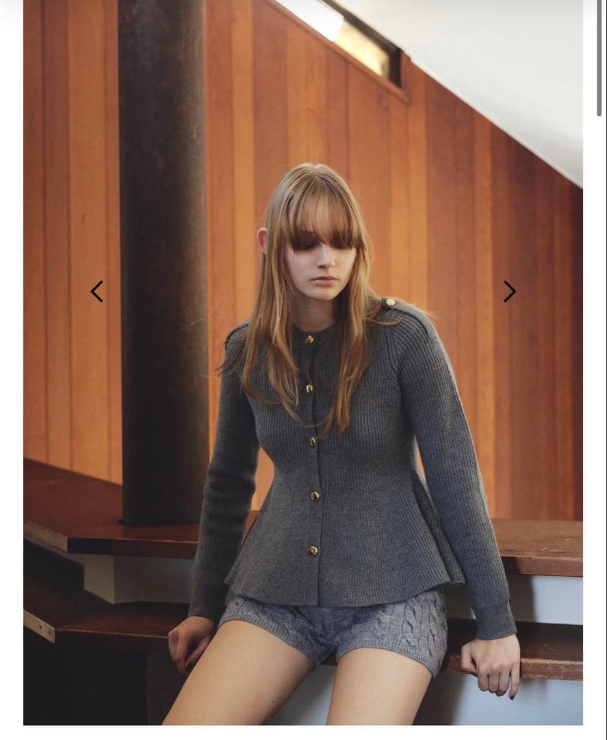 thetoe Rosen Peplum Cardigan S thetoé