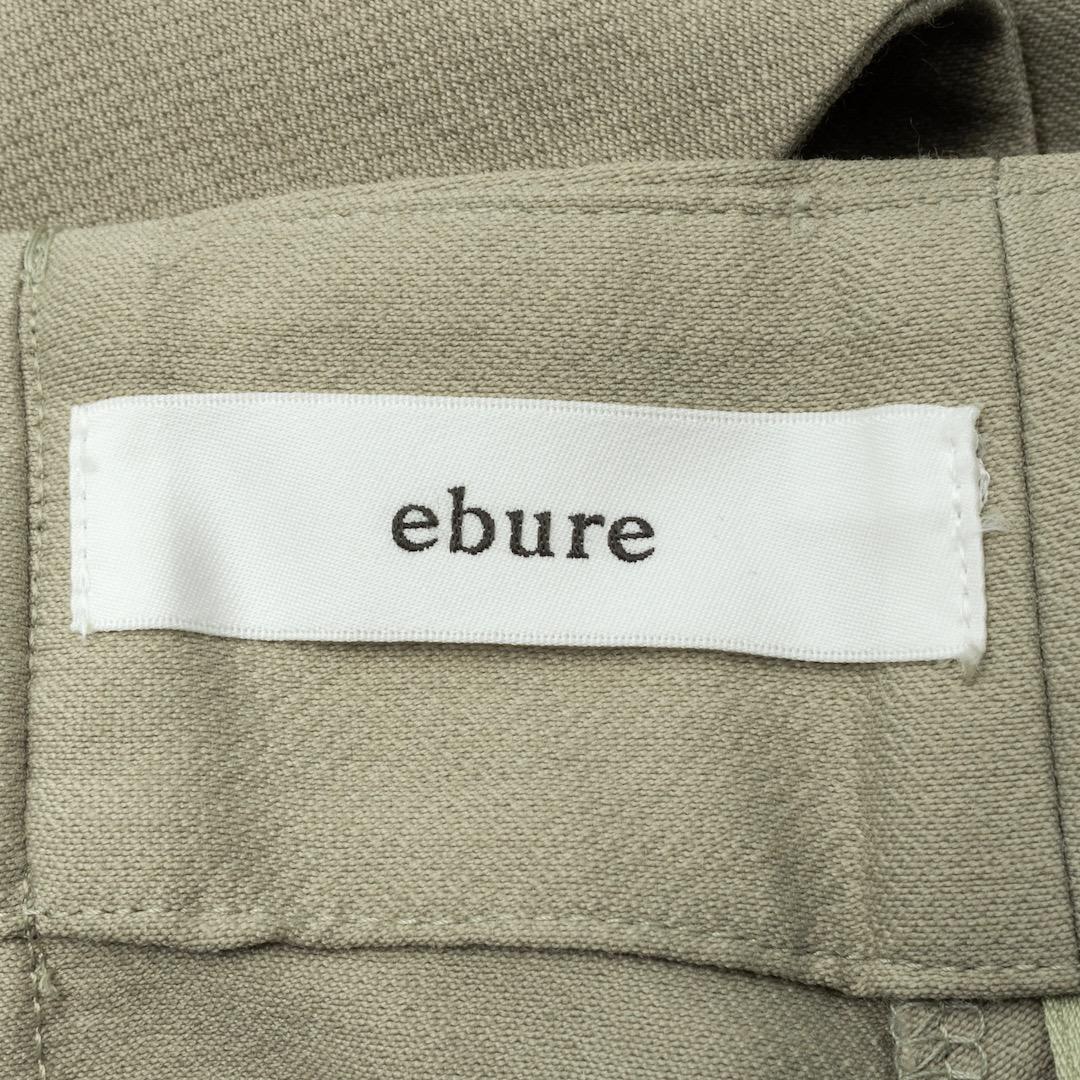 ebure エブール 2025SS クリアダブルクロス サスペンダースカート