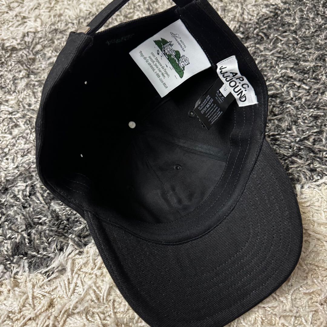A.P.C. × jjjjound ジョウンド 6パネル キャップ 黒