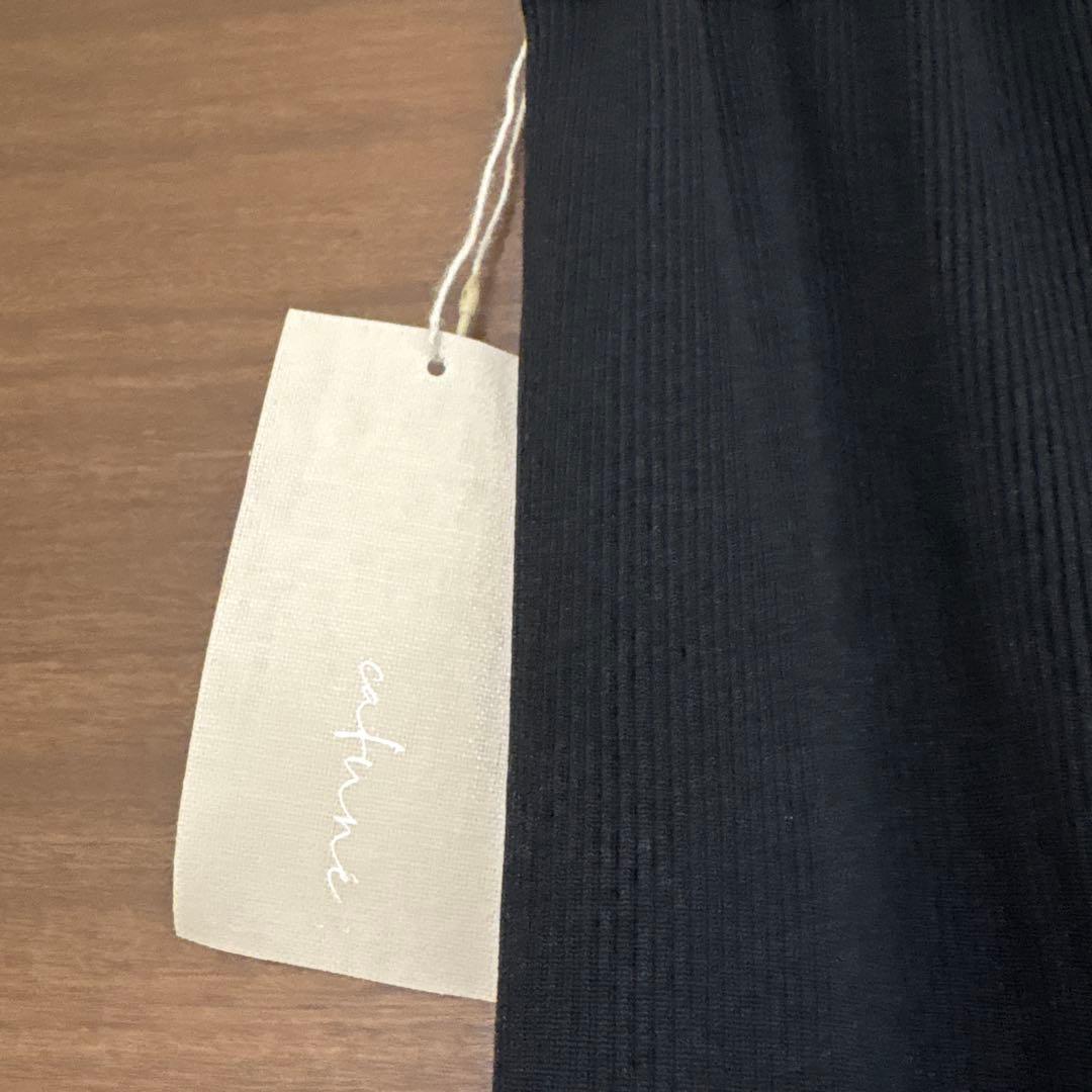 【専用】cafuné 【新品】黒 リブタイトスカート ウエストゴム