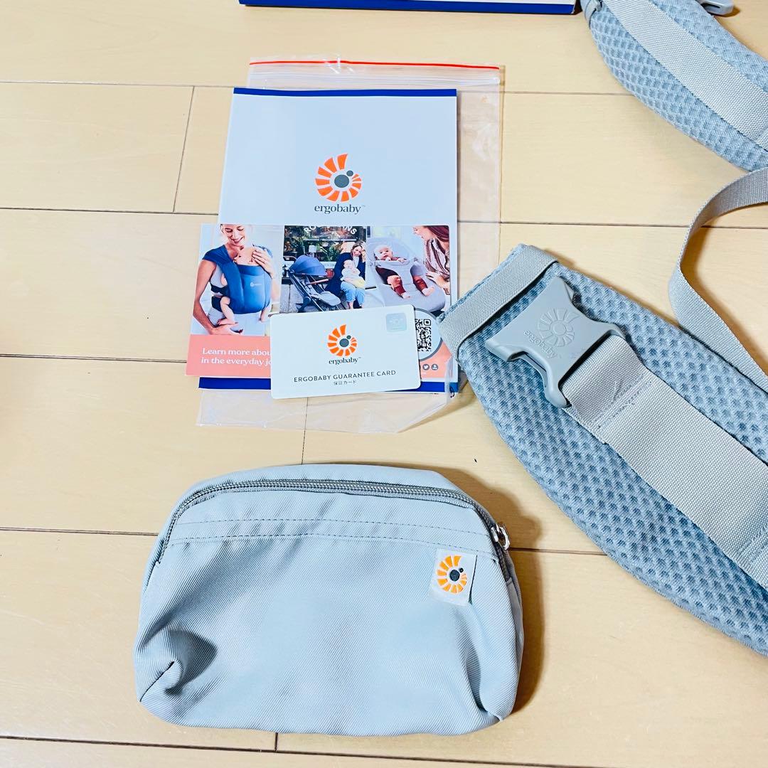 【新品同様品】Ergobaby OMNI Breeze 抱っこ紐 パールグレー