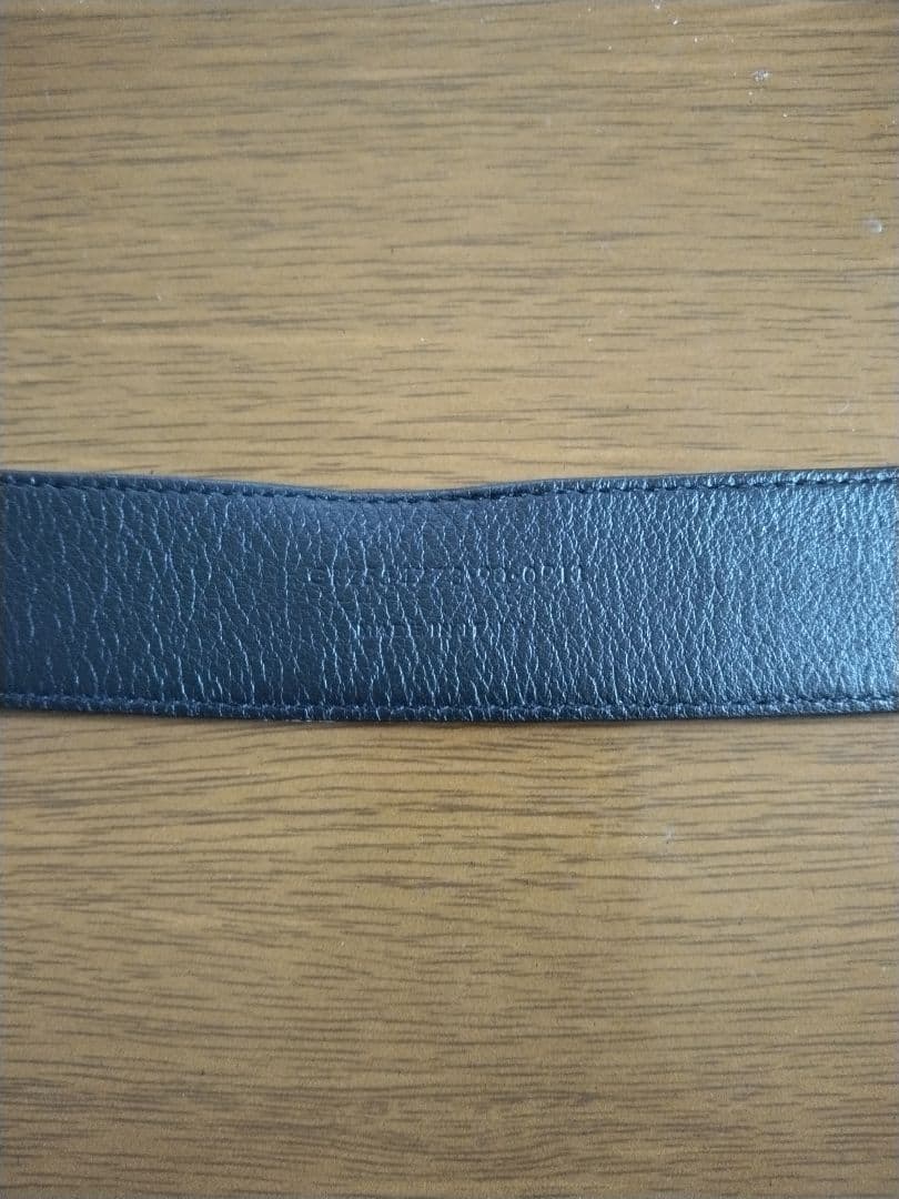 SAINT LAURENT ベルト　シルバー/黒