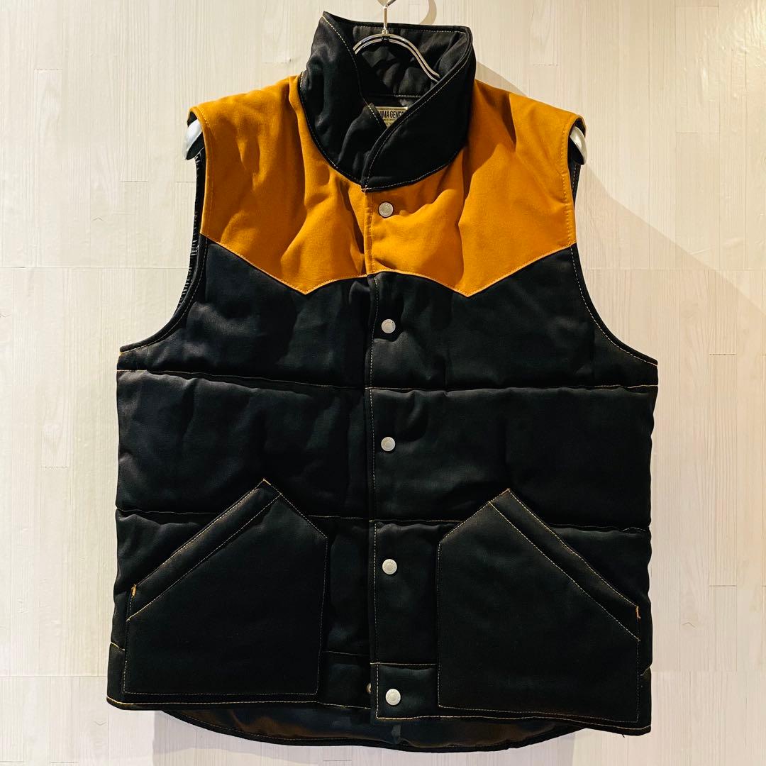 児島ジーンズ XL ダウンベスト