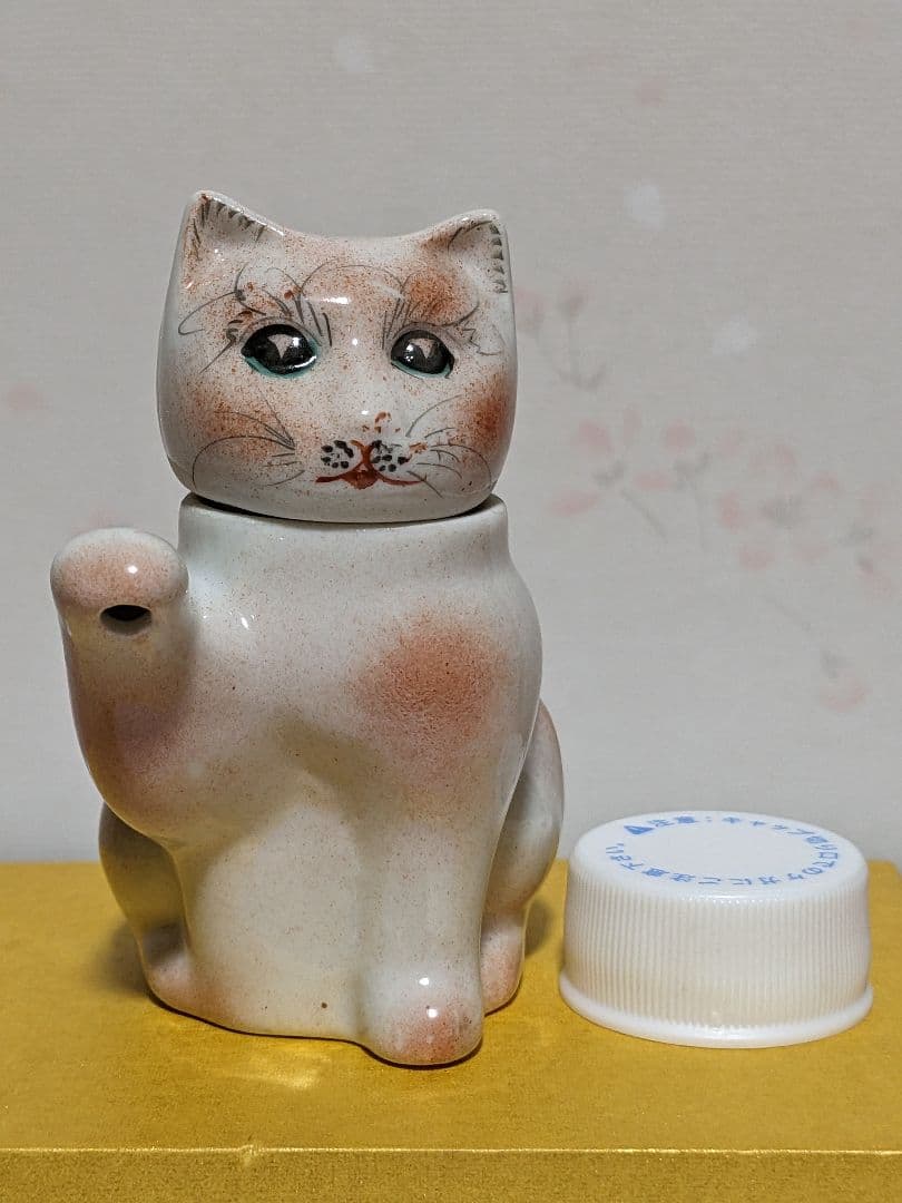 ♦中国 古玩 招き猫 自在 猫形 水注 急須 茶道具 置物飾り 骨董品 古美術品