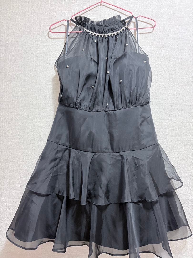 JEWELS アメスリビジューティアードフレアワンピース/キャバドレス