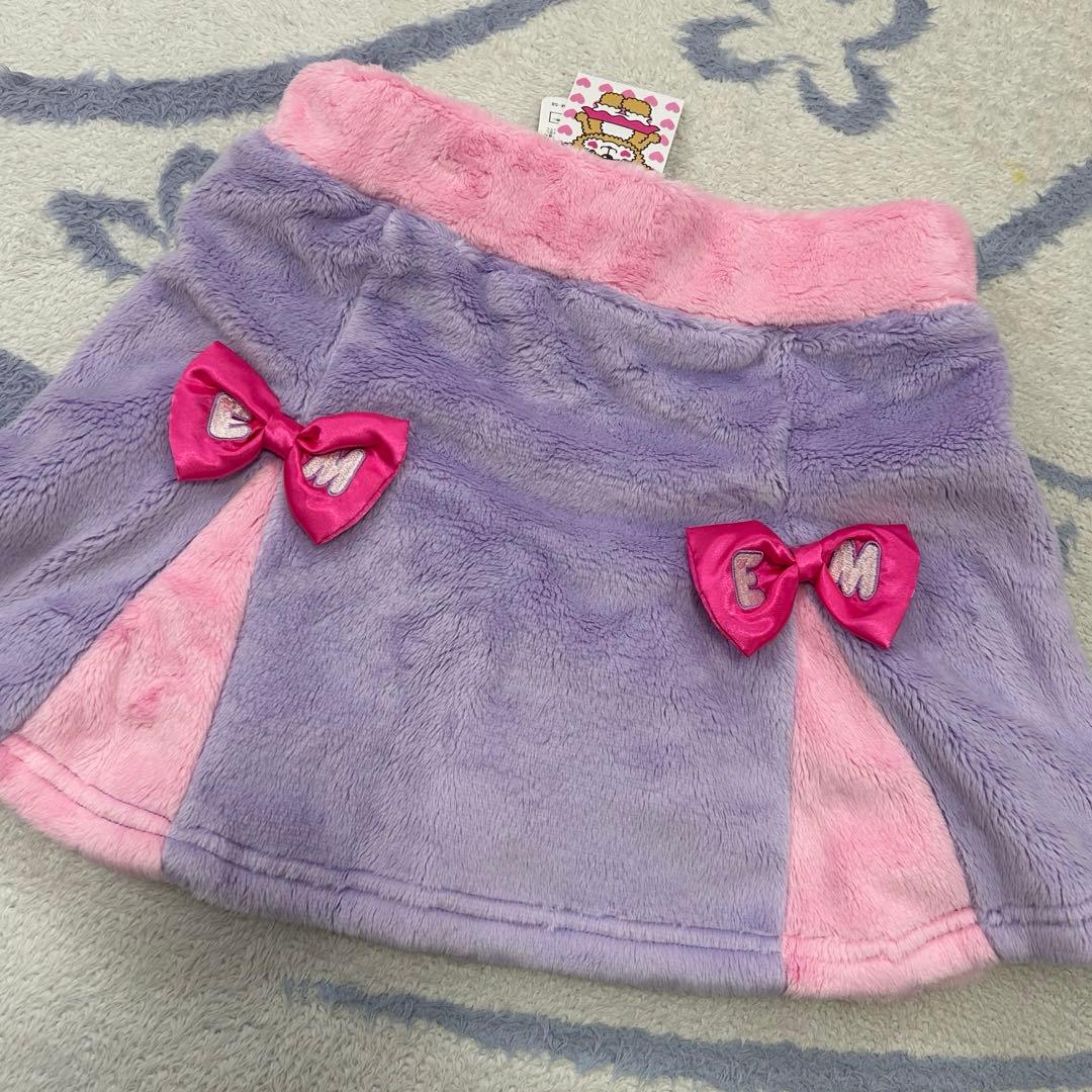 ☆専用☆アースマジック♡シルキーファー セットアップ 新品 パープル 140