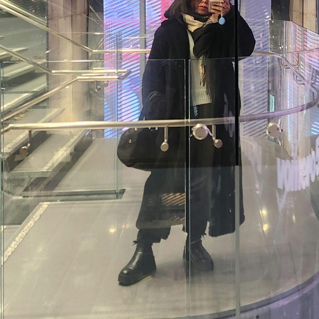 ZARA ボア テディベア ロングコート 黒 XS 完売品