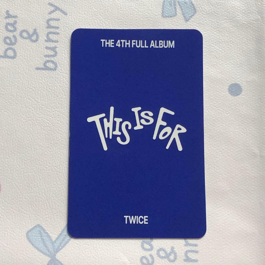 TWICE 特典 限定 ダヒョン THIS IS FOR 事前収録 トレカ