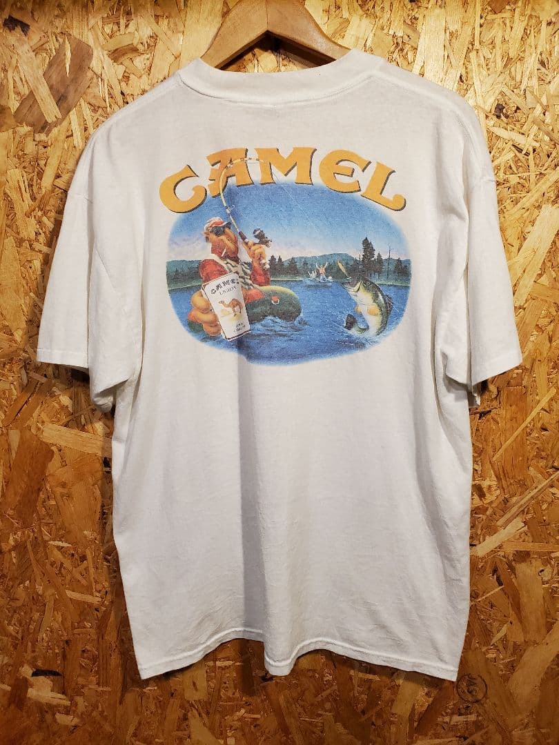 キャメル タバコ ブラックバス Tシャツ USA製 ヴィンテージ レア 企業