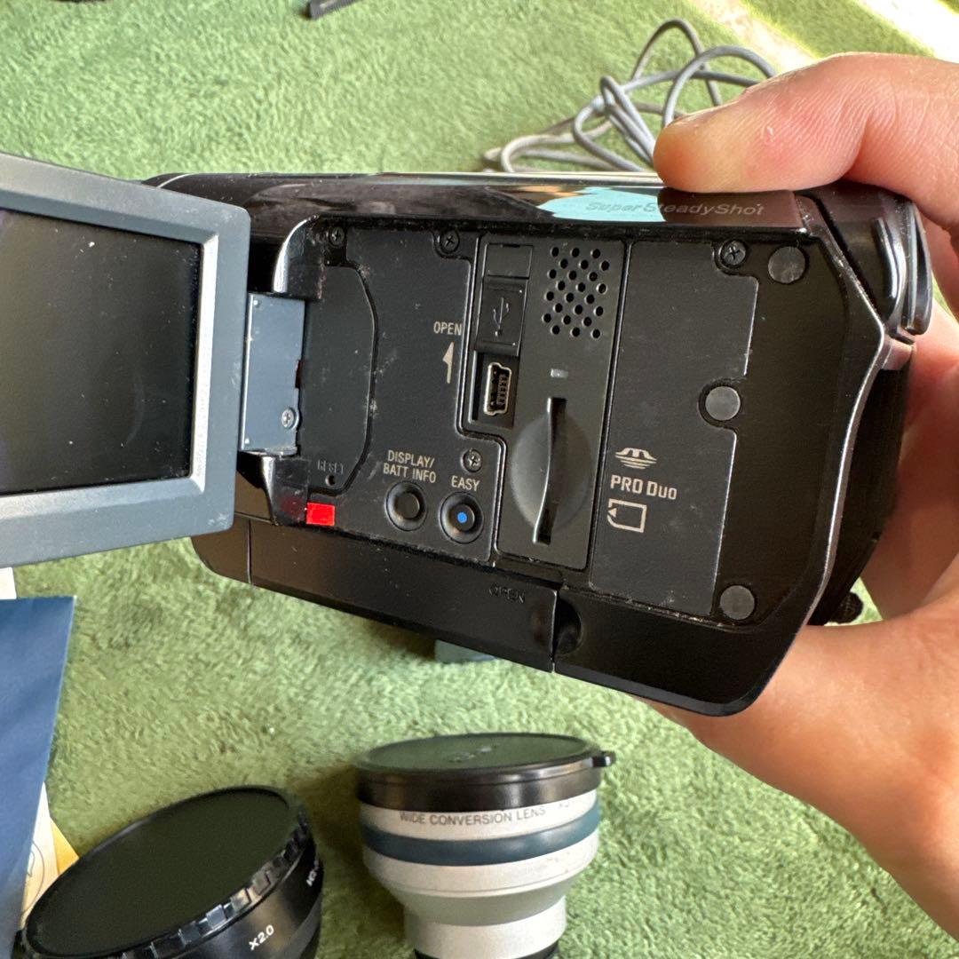 Sony HDR-HC9 本体・箱・バッグ・コンバージョンレンズ2個付き
