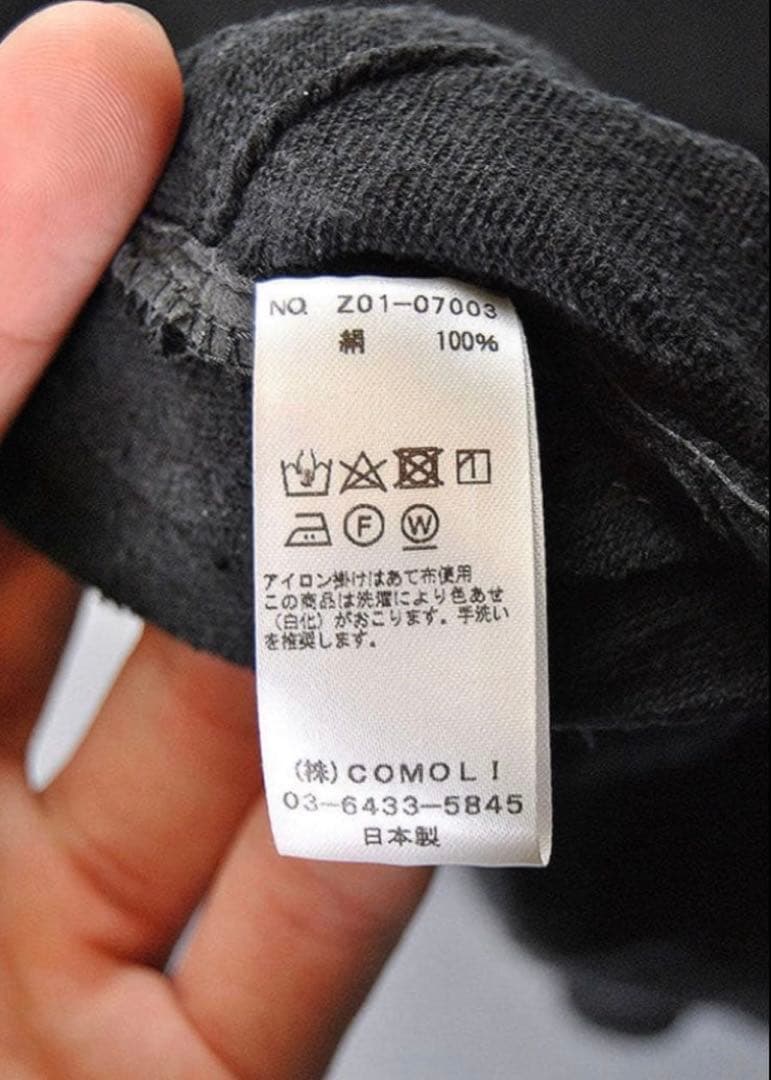 24SS comoli シルクネップキャップ