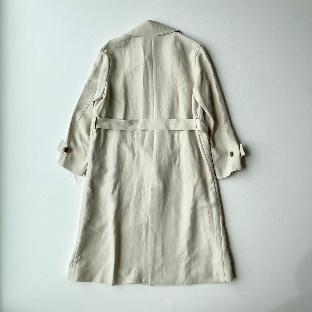 週末セール【美品】23区　23SS ライトトレンチコート　ロング丈　32