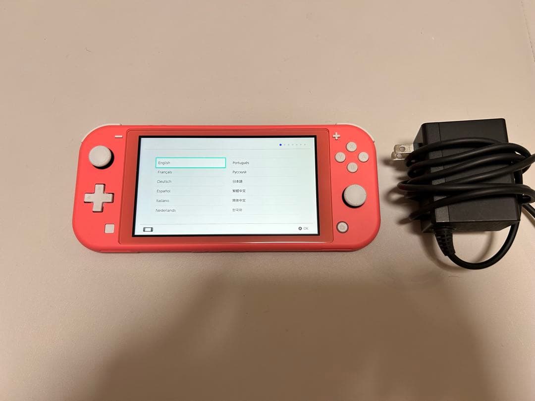 Nintendo Switch Lite コーラルピンク　本体充電器のみ