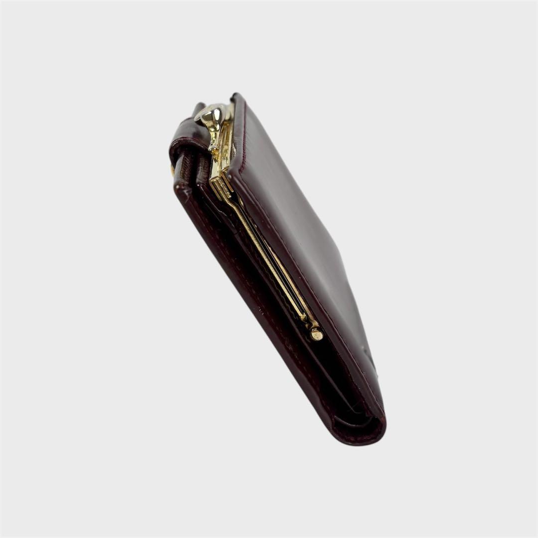 GUCCI グッチ　財布　レザー　ヴィンテージ　バーガンディ　二つ折り