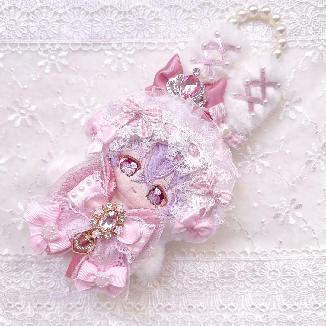 いつぬい　ぬい服　着ぐるみ　うさぎ　ピンク　白　ロリータ　あんスタ　ちびぐるみ