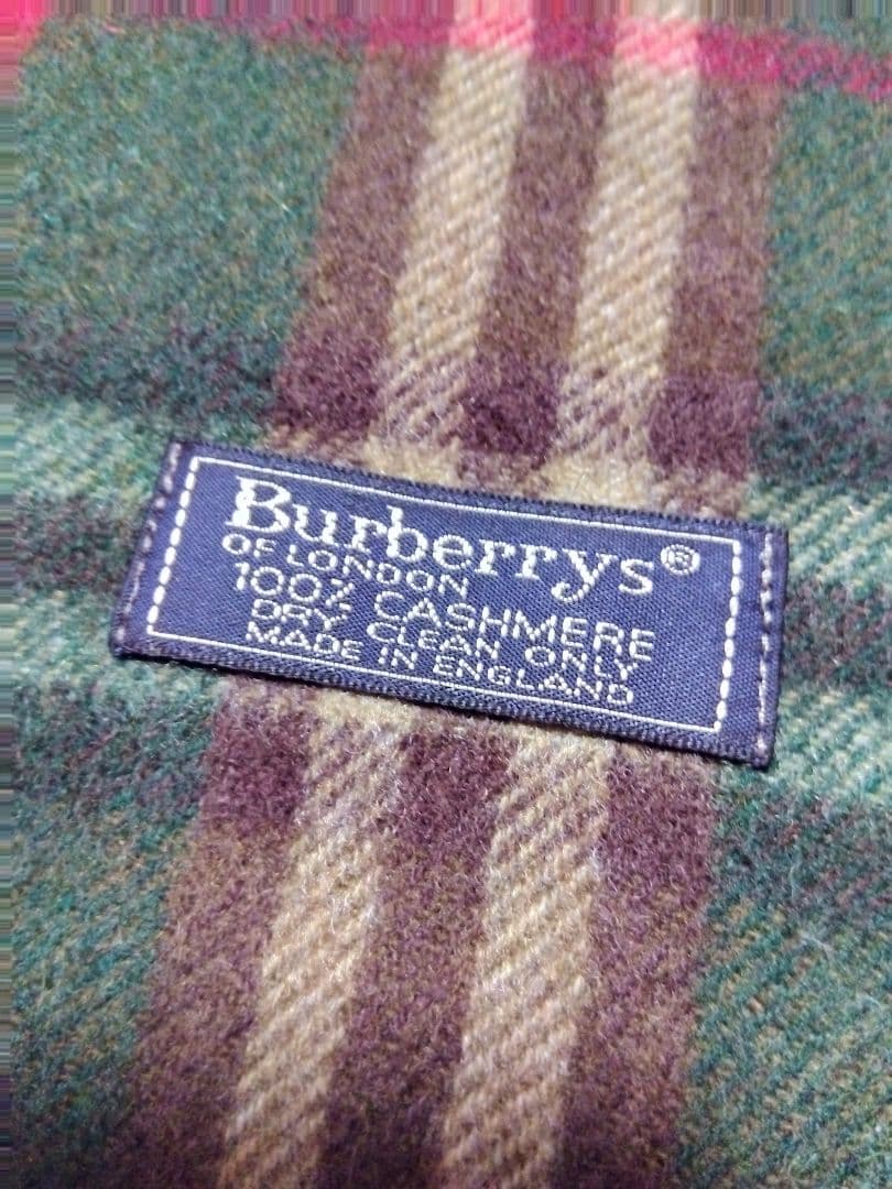 BURBERRYS バーバリー マフラー　カシミヤ100% 英国製