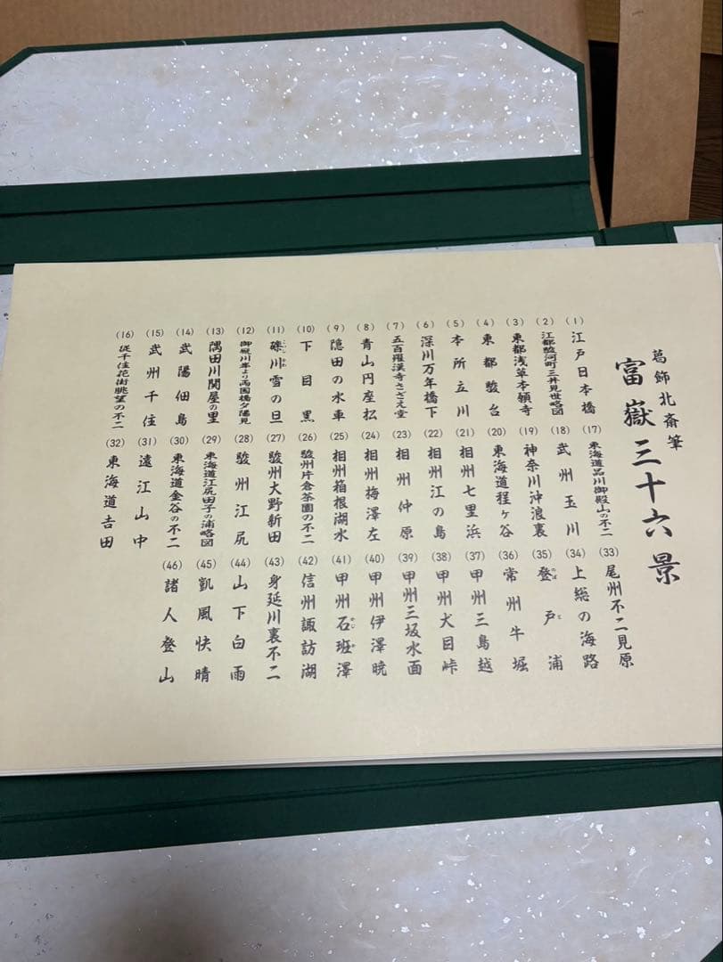 富嶽三十六景 葛飾北斎筆　復刻版画46枚