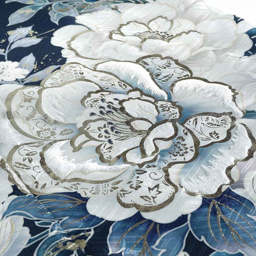 専用　ご予約　振袖フルセット　オーダー仕立て　紺色　ネイビー　刺繍　金彩加工