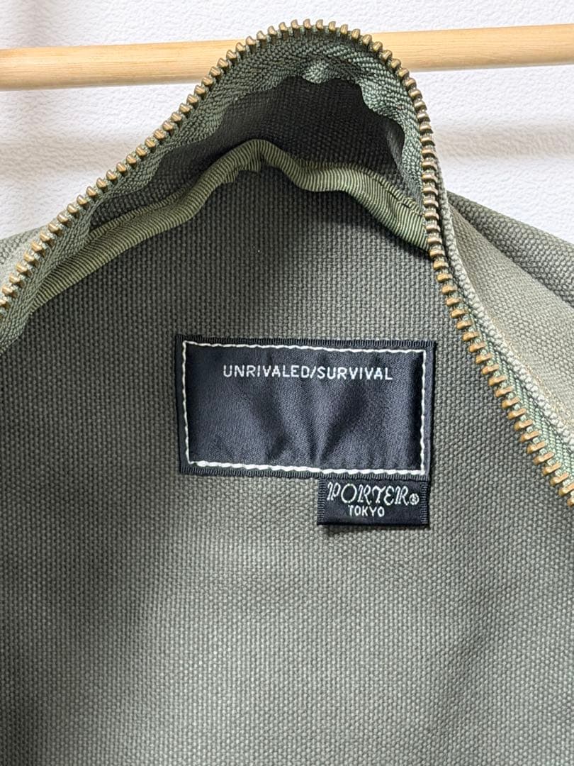 PORTER 吉田カバン　UNRIVALED ダブルネーム　カーキ　バッグ　鞄