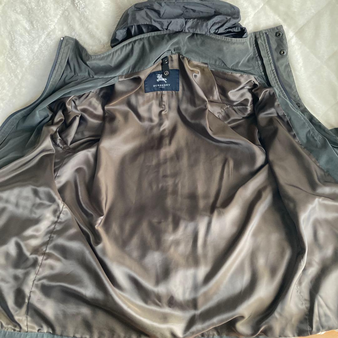 BURBERRY ライナー付コート　ノバチェック　3way フード　グレー系