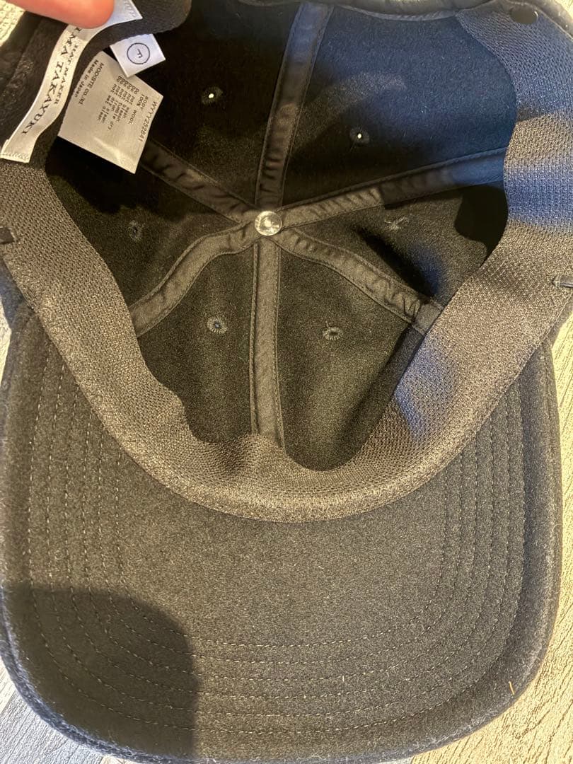 帽子 KIJIMA TAKAYUKI LAMB MELTON 6PANEL CAP