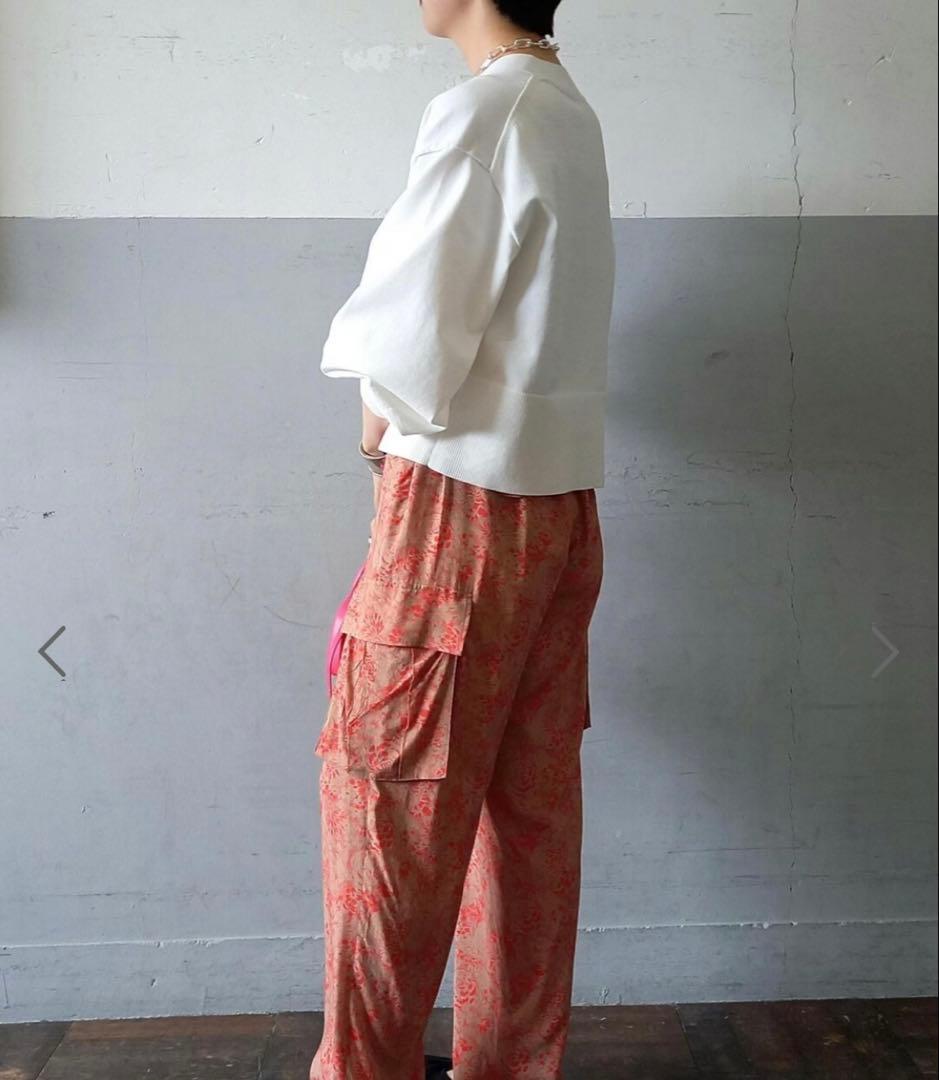 美品✨アダムロペ　ワイドスリーブカーディガン　ホワイト