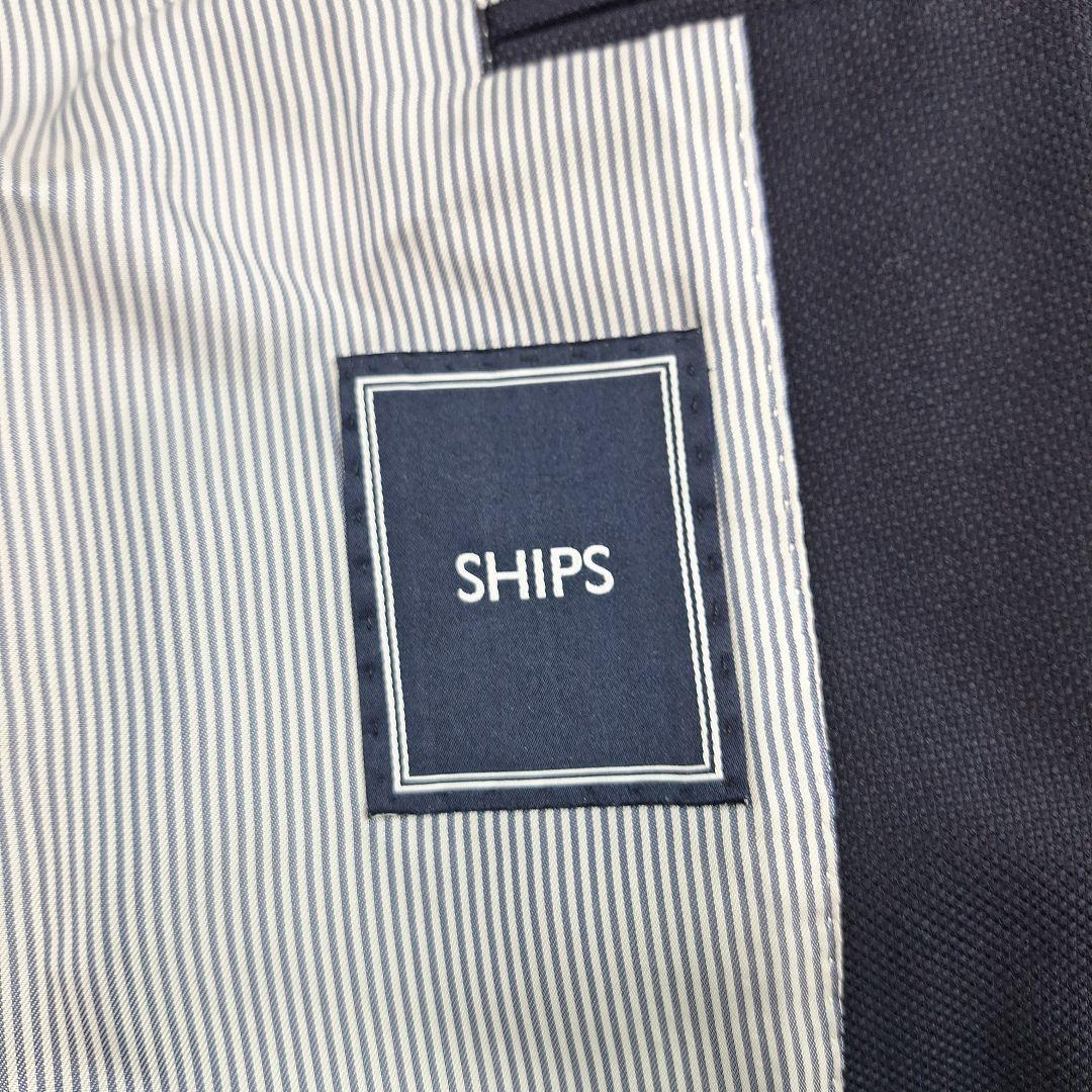 ロロピアーナ生地✨SHIPS　テーラードジャケット　ブレザー　ネイビー　42
