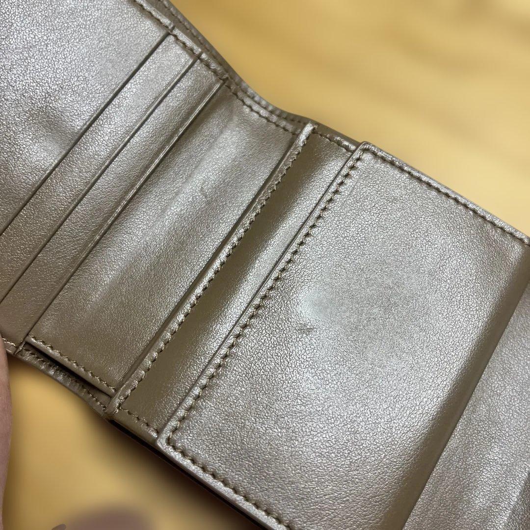 な*様 CELINE 財布 三つ折り キャメル 袋 トリフォールド ウォレット