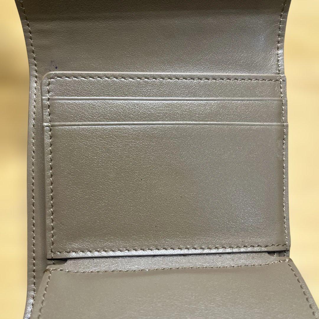 な*様 CELINE 財布 三つ折り キャメル 袋 トリフォールド ウォレット