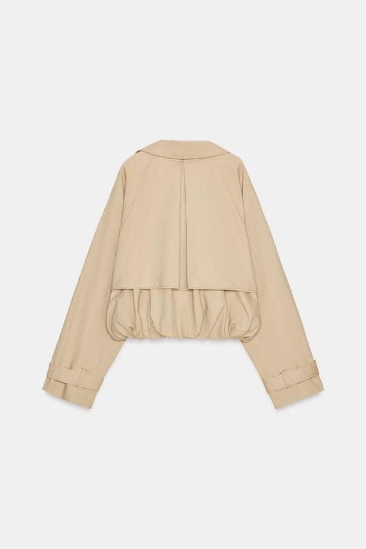 タグ付き新品 【ZARA】ショートバルーントレンチコート Sサイズ