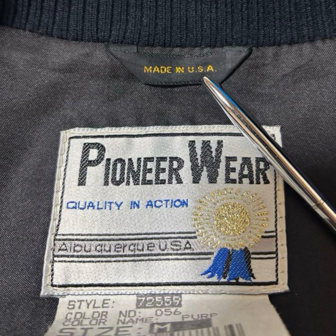 希少 PIONEER WEAR ネイティブ柄 スウェード 袖 ブルゾン 70s