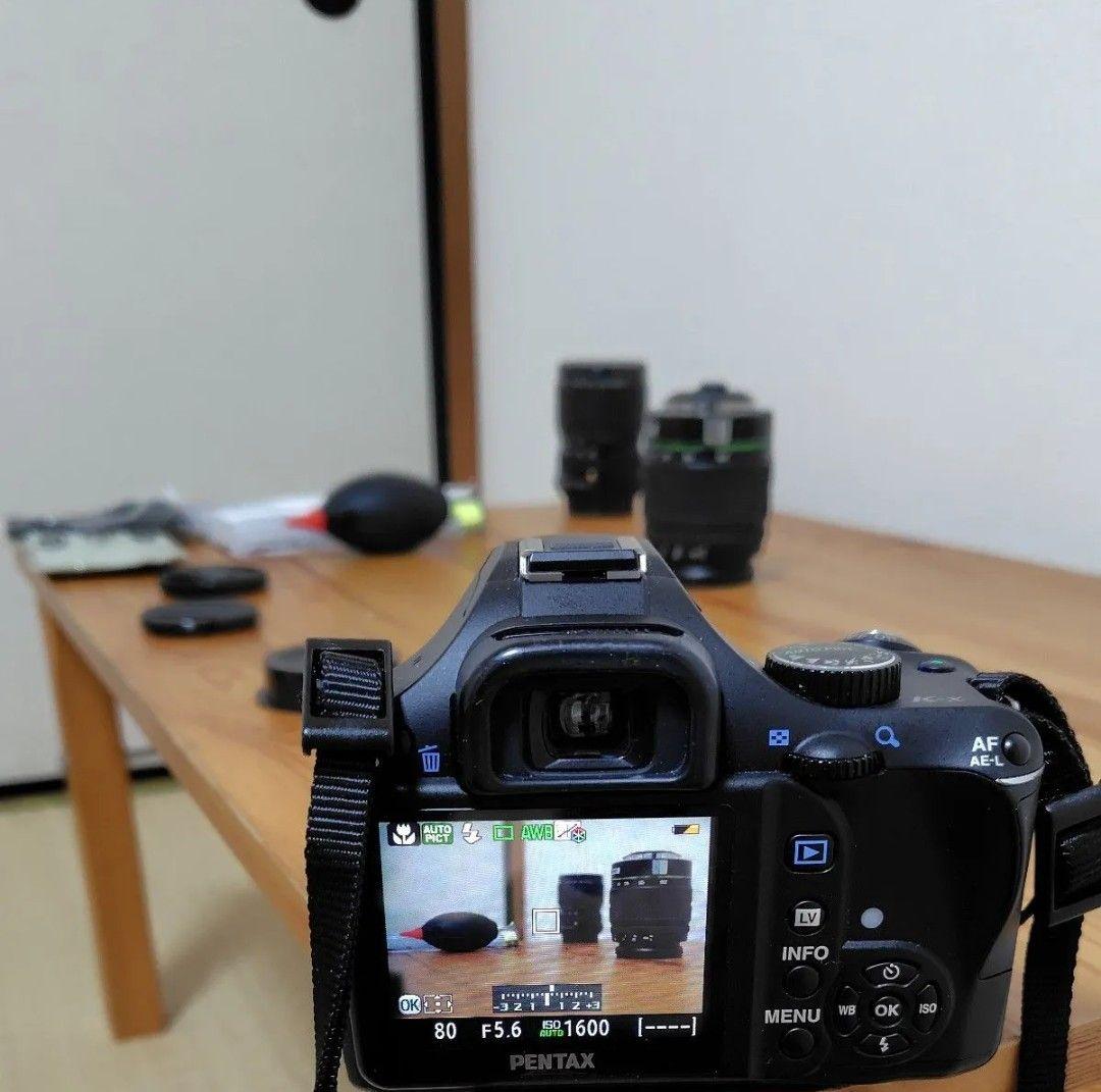 PENTAX 一眼レフデジタルカメラ　k-x 交換レンズ３本セット