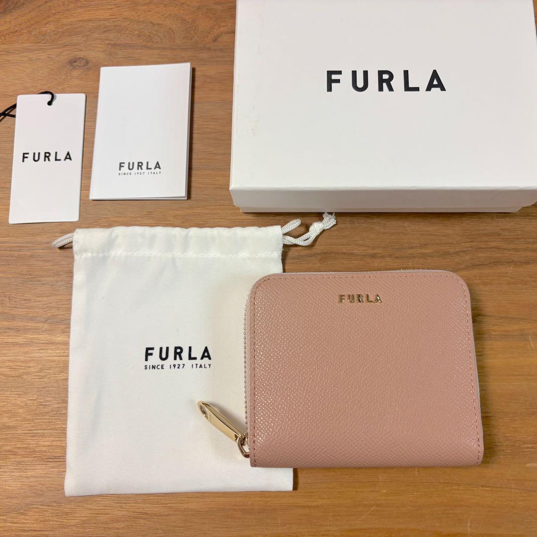 未使用◇FURLA◇フルラ◇折財布◇ラウンドジップ折財布◇ピンク