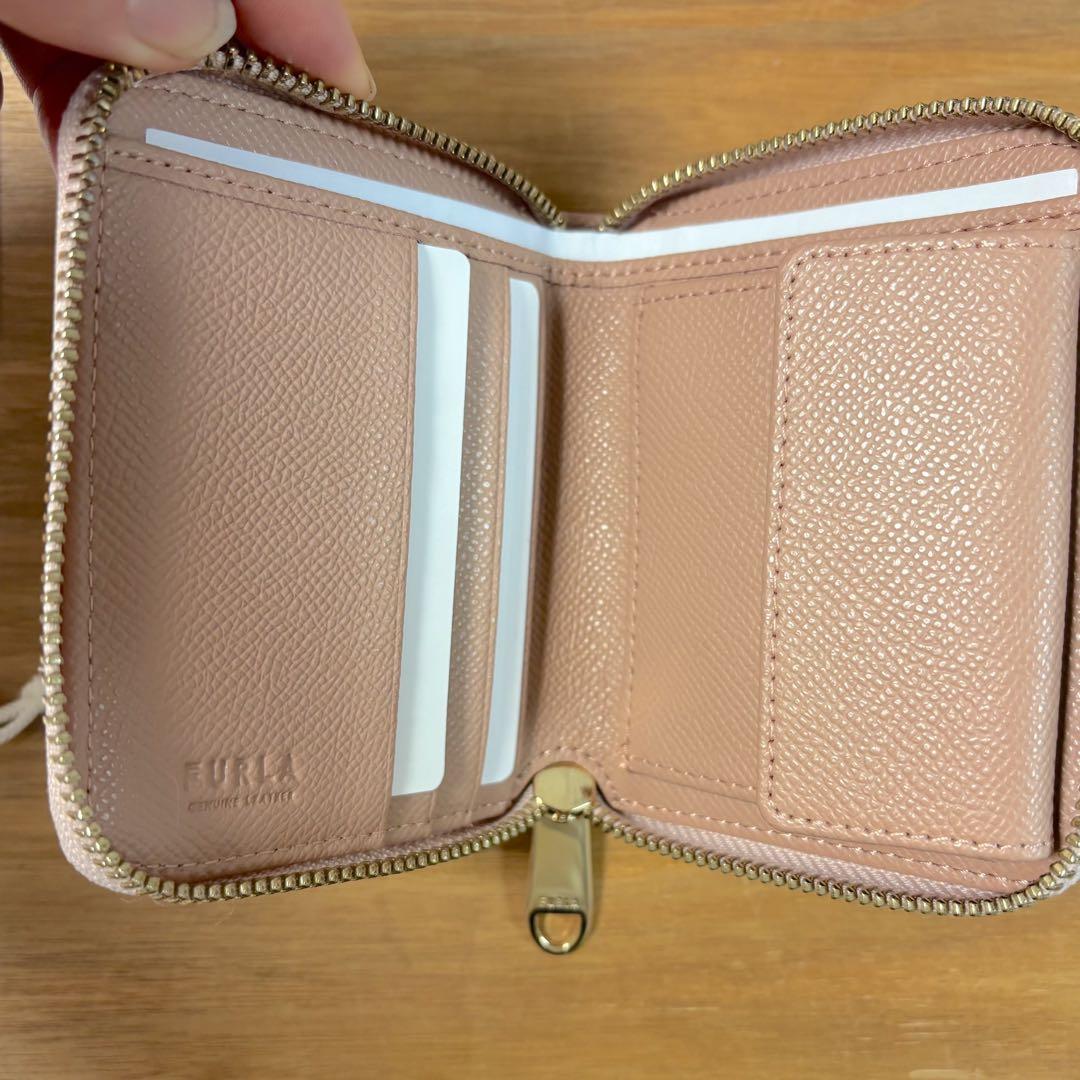 未使用◇FURLA◇フルラ◇折財布◇ラウンドジップ折財布◇ピンク